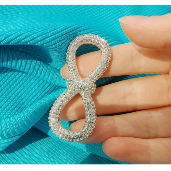 Mach & Mach Crystal Bow Mini Dress Size 6 - Picture 3 of 4